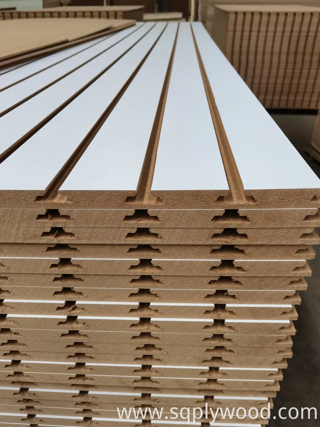 Factory-Groove and Slot White Melamine MDF in 12mm 15mm 18mm